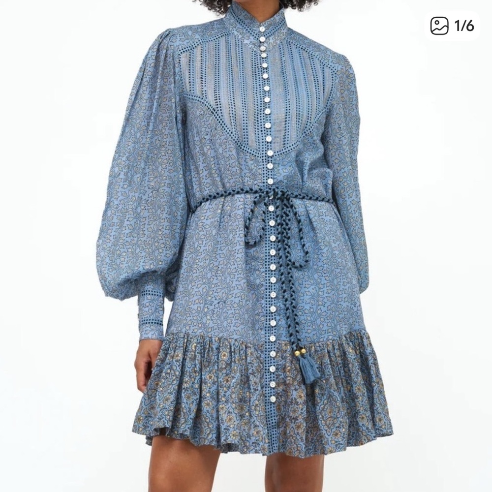 Oliphant high neck button maxi